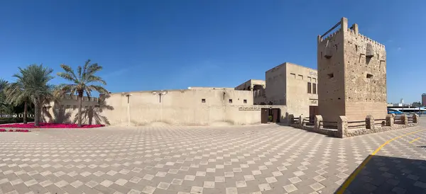 Panorama Van Architectuur Oude Binnenstad Van Dubai Verenigde Arabische Emiraten — Stockfoto