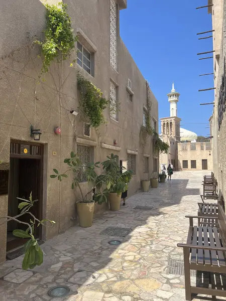 Улица Историческом Районе Аль Фахиди Дубае Оаэ — стоковое фото
