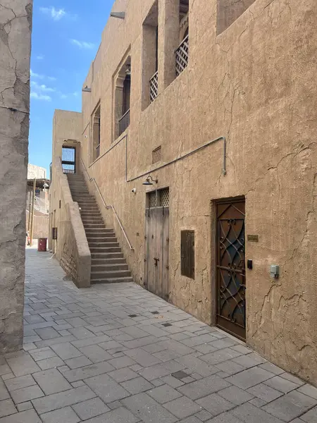 Улица Историческом Районе Аль Фахиди Дубае Оаэ — стоковое фото