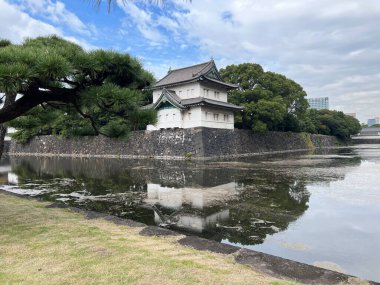 Tokyo Japonya 'daki İmparatorluk Sarayı.