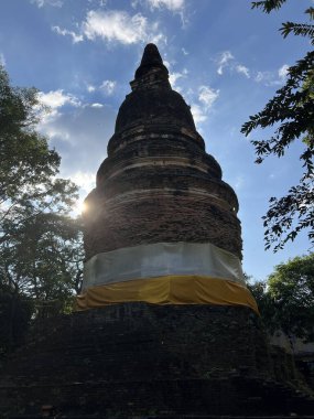 Wat Pan Sao Budist tapınağındaki Stupa Chiang Mai, Tayland