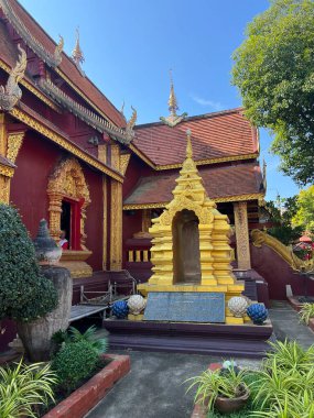 Wat Sri Suphan Budist tapınağı Chiang Mai, Tayland