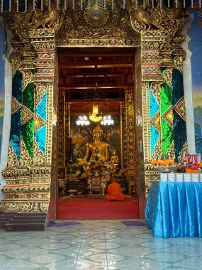 Wat Dap Phai Budist tapınağı Chiang Mai, Tayland