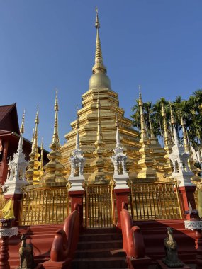 Chiang Mai, Tayland 'daki Wat Phan Tao Budist tapınağındaki Stupa
