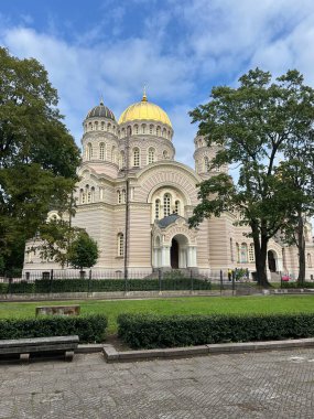 Riga Letonya 'da İsa' nın Doğumu Katedrali