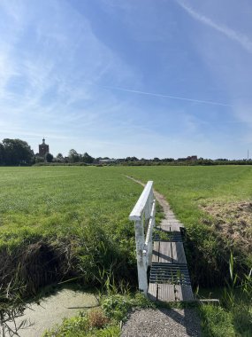 Hollanda Friesland 'da Tillefonne Workum Yolu