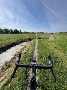 Hollanda Friesland 'da Tillefonne Workum Yolu