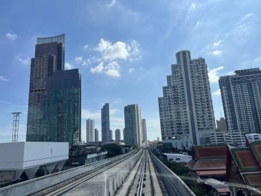 Bangkok, Tayland 'da altın çizgisi BTS görünümü