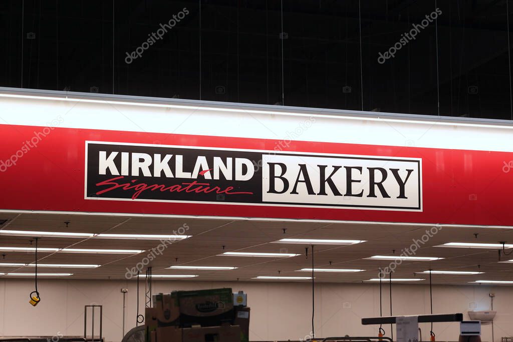 Honolulu, HI - December 23, 2022: Kirkland Signature brand bakery department inside Costco Wholesale shopping center.