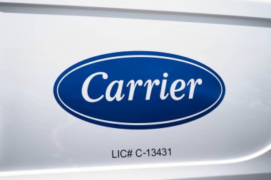 Honolulu, HI-Jan 16, 2025: hizmet aracında taşımacılık Global Şirketi logosu. Taşıyıcı firma ısıtma, havalandırma ve havalandırma (HVAC), soğutma ve yangın ve güvenlik hizmetleri sunmaktadır.
