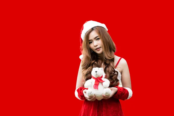 산타클로스 복장을 인형을 아시아 크리스마스 — 스톡 사진