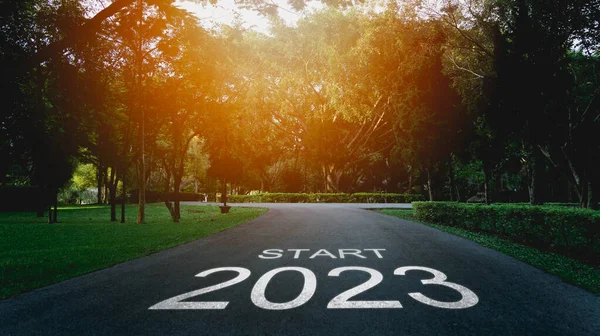 Feliz Año Nuevo 2023 2023 Simboliza Comienzo Del Nuevo Año — Foto de Stock
