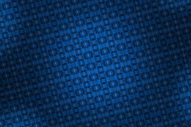 a blue fractal crystal shiny shape pattern light depth diagonal dimensional art