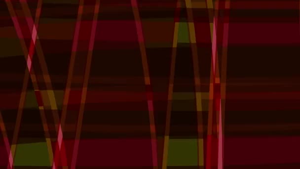 Red Gold Tartan Holiday Plaid Moving Pattern Christmas Background Party — Stok Video