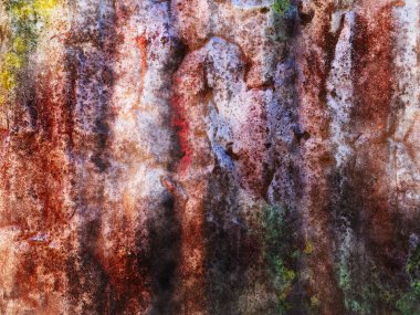 a rusty steel metal rust discolored ship hull retro nautical vessel water damaged