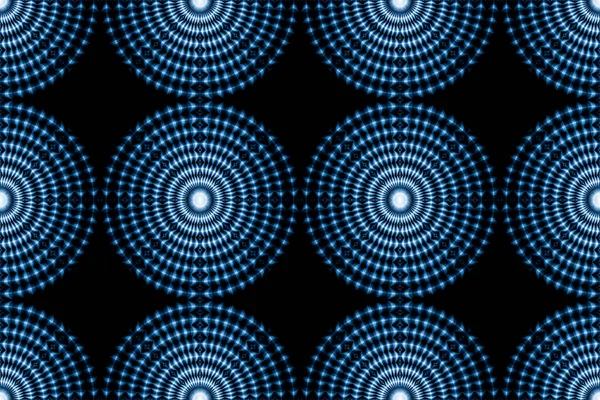 a spiral blue black light circles pattern whirl bright shine circular lights