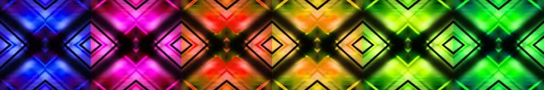 a rainbow shiny glass iridescent prism kaleidoscope pattern seamless banner art