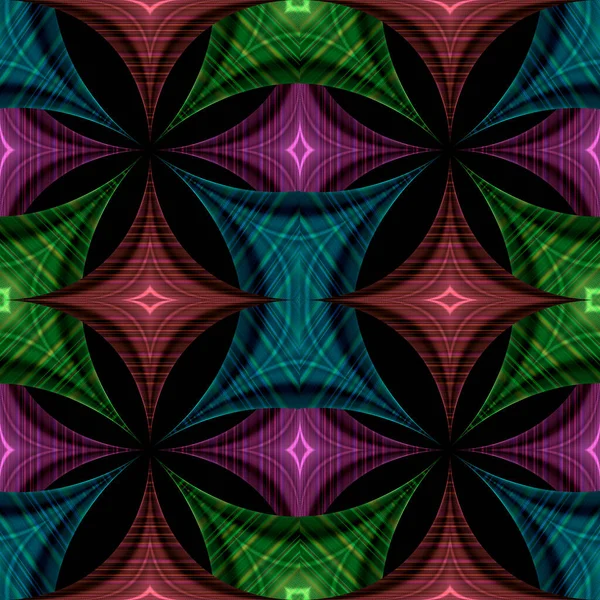 Bir kare soyut geometrik fraktal sanal doku. Parlak şekil. 3D oluşturulmuş sanat.