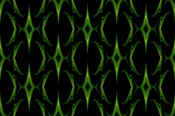 a green seamless fractal pattern kaleidoscope bright light tech shape futuristic