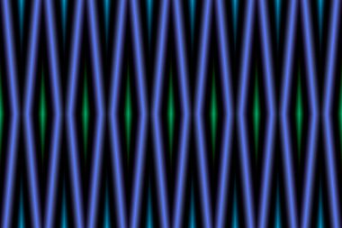 a blue glowing pattern lines crystal shiny shape bright light dark fractal art