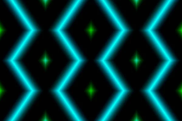 a glowing green cross lines crystal shiny shape bright light dark fractal lights