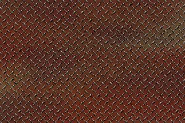 a rust red diamond plate stainless steel embossed metal floor traction tread
