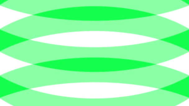 緑の圧延曲線休日ラインストライプ白のシームレスループ動画 — ストック動画