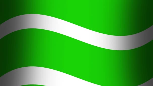 绿色白色长杆弯曲假日线条纹无缝环线运动视频 — 图库视频影像