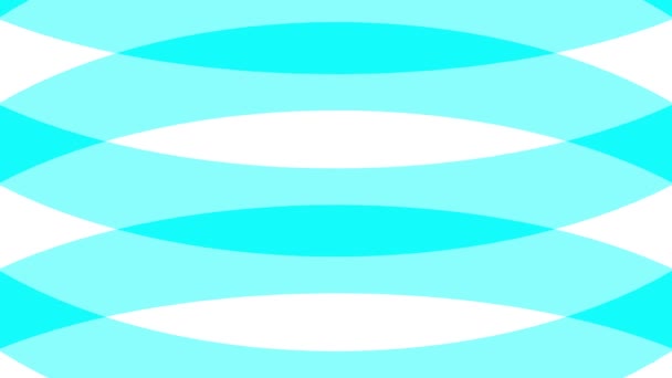 Pale Blue Rolling Curved Holiday Lines Stripes White Seamless Loop — Stockvideo