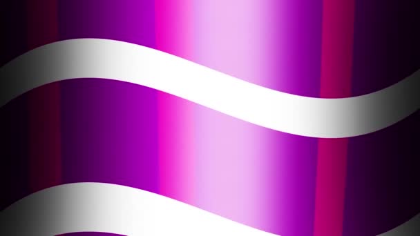 Фіолетові Картаті Вигнуті Святкові Лінії Смуги Безшовний Циклічний Рух Відео — стокове відео
