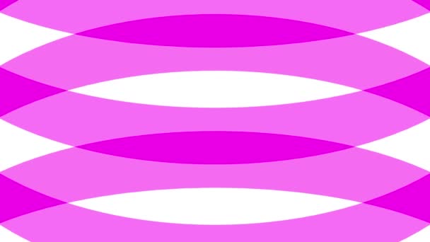 Rolling Pink Curved Holiday Lines Stripes Scrolling Seamless Loop Motion — Stok Video