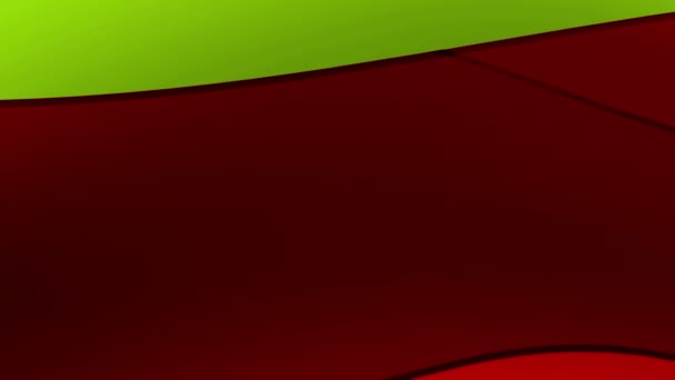 赤ミント移動クリスマスリボン緑の白い縞模様の背景ビデオ — ストック動画