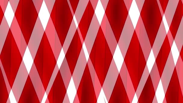 Red White Moving Ribbon Stripes Christmas Background Mint Layers Candy — Stock Video
