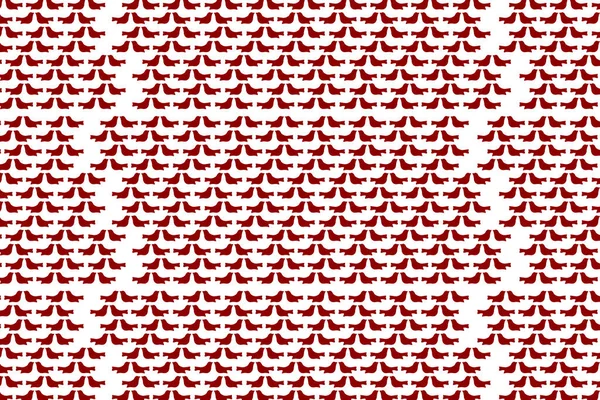 a red white peace doves christmas holiday pattern illustration background cutout