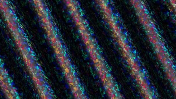 万華鏡螺旋輝き輝く幾何学的フラクタル虹彩タイルパターングロー — ストック動画