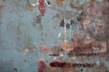 a workshop table work surface paint worn old stained aged cracked painted shelve