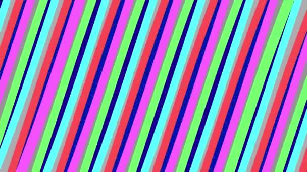 Blue Pink Flowing Ribbon Wave Pulse Shape Moving Stripes — Vídeo de stock