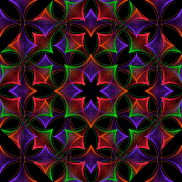 a regal kaleidoscope royal glowing fractal imperial glass square glow pattern art