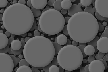 Bir topun boyutsal yuvarlak yuvarlak daireleri derin gölgeler 3D örtüşen bayramlar