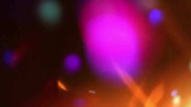 明るいボケ レンズ フレア 太陽光 ライト バルブ オーバーレイ ソーラー スカイ カメラ — ストック動画