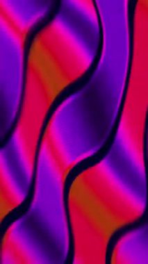 Dikey bir klasik hareket titreşimli psikedelik dalga dalgaları rengarenk hareket titreşimleri fiziği hipotezleri eski elektronik hipnoz biçimleri arka plan videolarını şekillendirir.