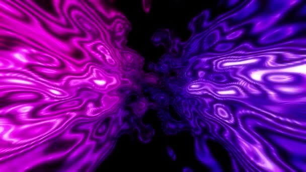Wave Dynamic Hypnotic Psychedelic Circles Ripples Water Curves Flows Ripple — Vídeo de stock