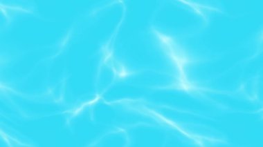 Bir kristal berrak mavi havuz güneş ışığı altında parıldayan hafif su dalgaları sergiliyor. Huzurlu hareket, gökyüzünü yansıtan ve biraz sükunet katan sakinleştirici bir etki yaratır.