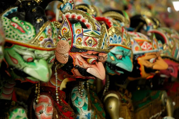 Wayang Golek Sundanese Puppet Show Selective Focus — Stock Photo, Image