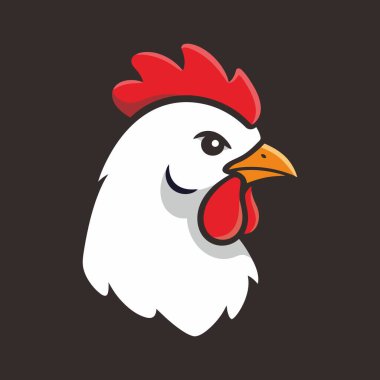 Horoz kafası maskotu logosu