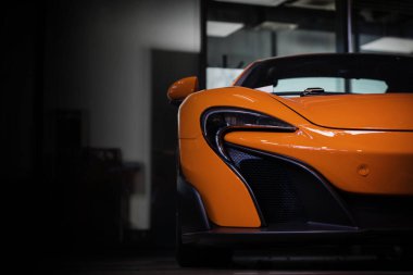 Detail of a beauty and fast sports car.