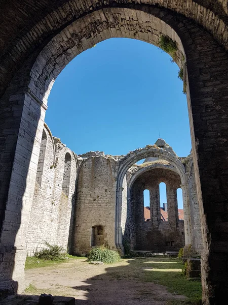 Medieval church ruins in Visby, Sweden