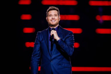 22 Mart 2023. Ziggo Kubbesi Amsterdam, Hollanda. Michael Buble 'ın Konseri