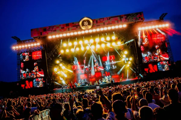 Junio 2023 Festival Pinkpop Landgraaf Países Bajos Concierto Robbie Williams — Foto de Stock