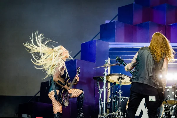 stock image 1 July 2023. Rock Werchter Festival Werchter, Belgium. Fans at Concert of Machine Gun Kelly 